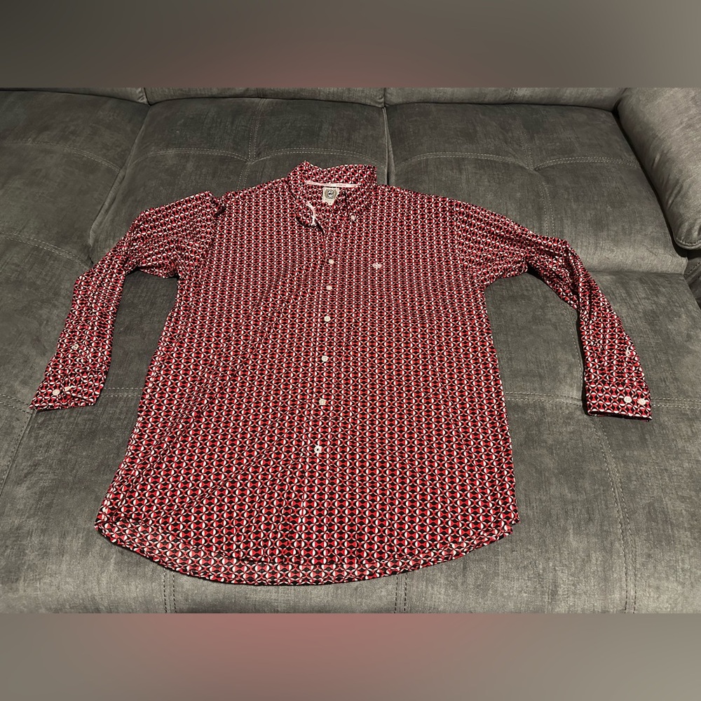 Cinch men’s long sleeve button up shirt